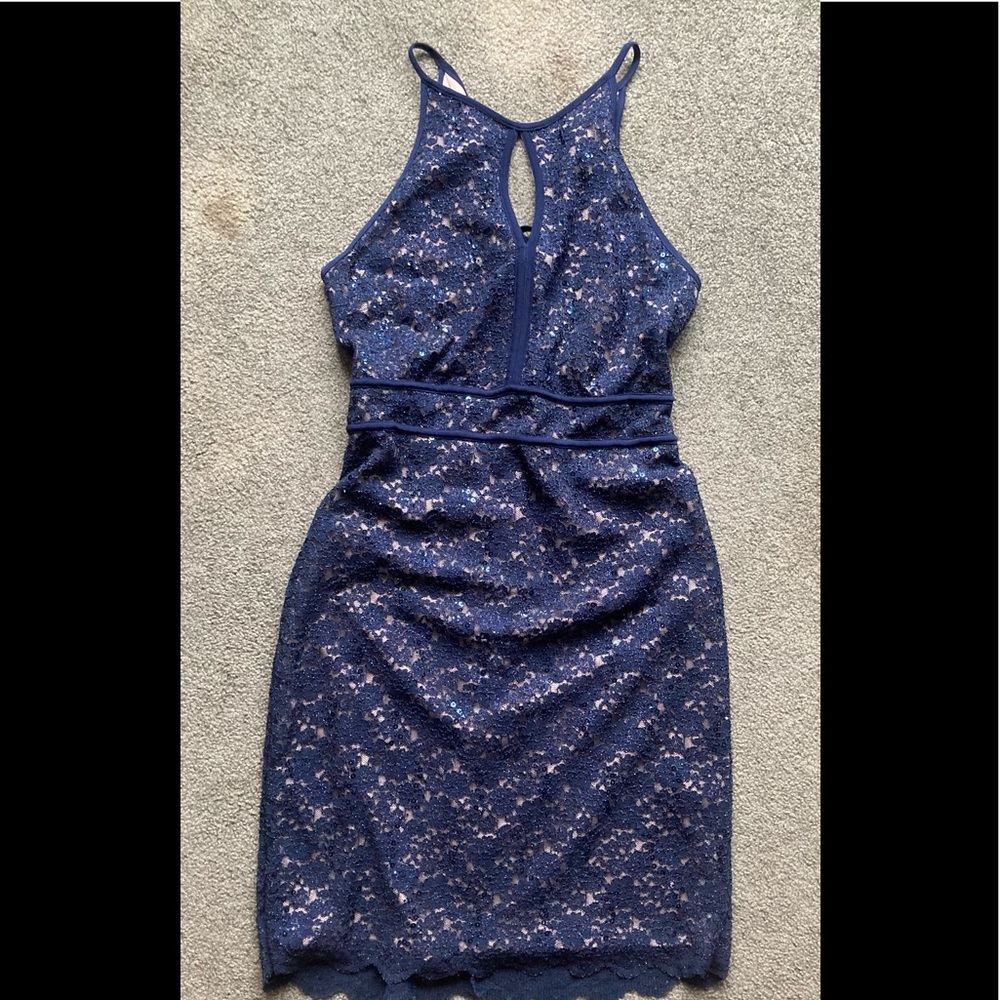 Dress Barn Blue Sequin Dress